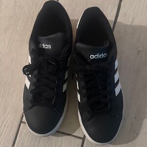 Adidas Classic Black with White Stripes Shoes